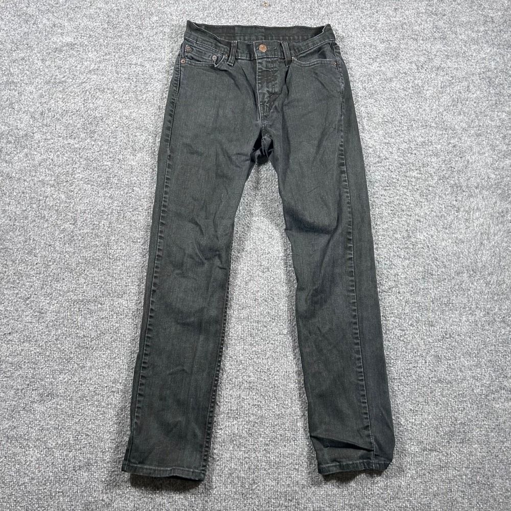 Levi's Jeans Mens Size 26x28 Black 511 Slim Fit Faded Denim Stretch Casual
